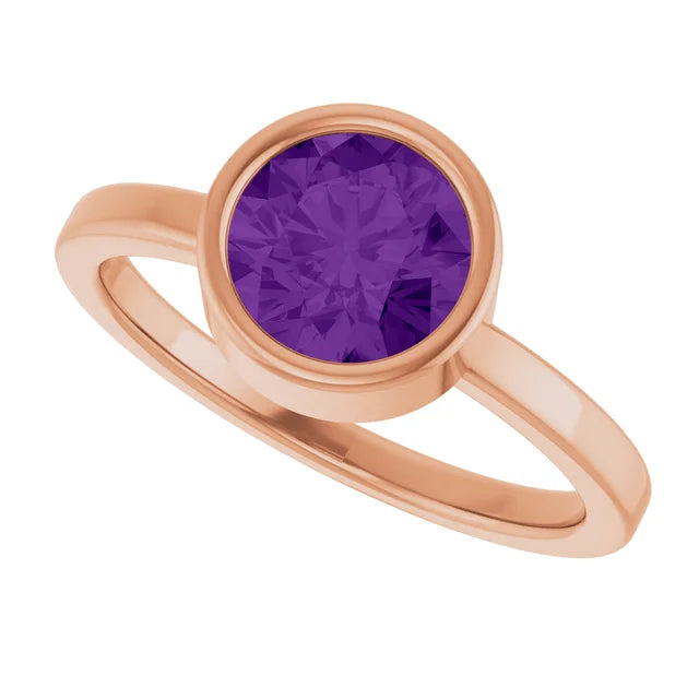 Amethyst Bezel Ring