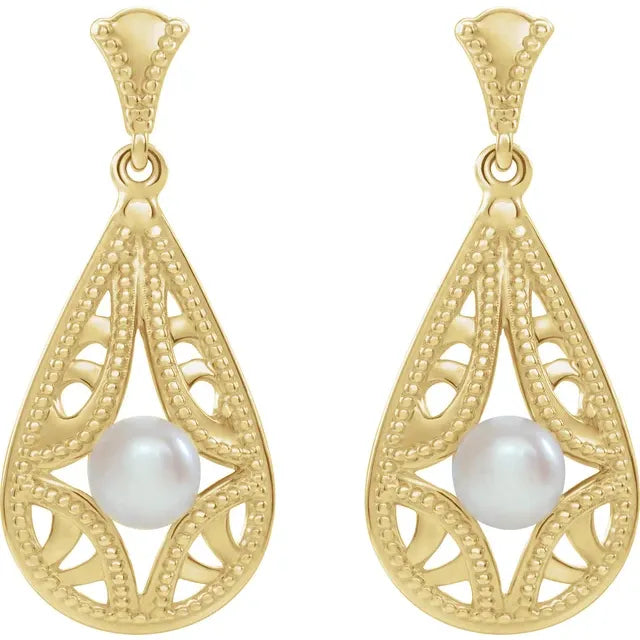 Lace Pearl Drops