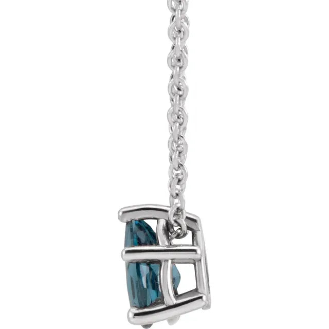 Blue Topaz Droplet