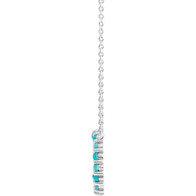 Open Circle Turquoise Necklace