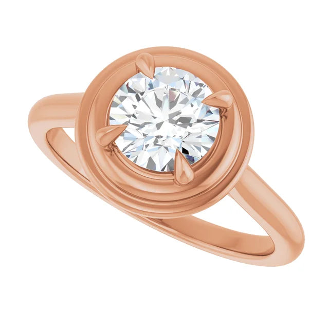 Lab grown diamond intentionality ring — alternate view