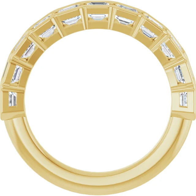 18k rose gold Swinging 20s diamond eternity band — right view