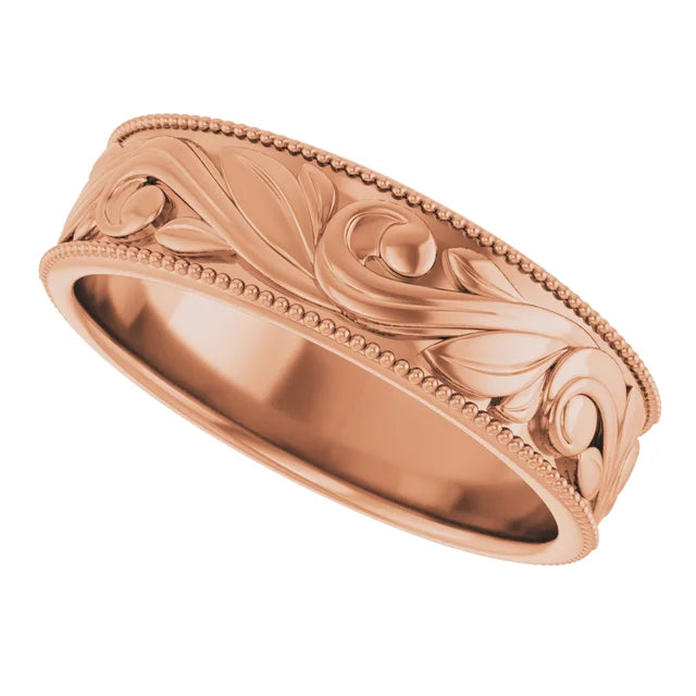 Sculpted Engraving Band