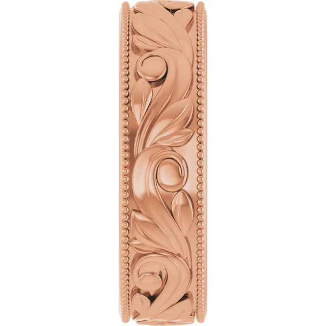 Sculpted Engraving Band