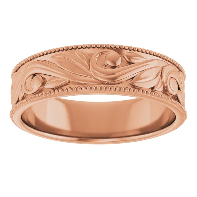 Sculpted Engraving Band