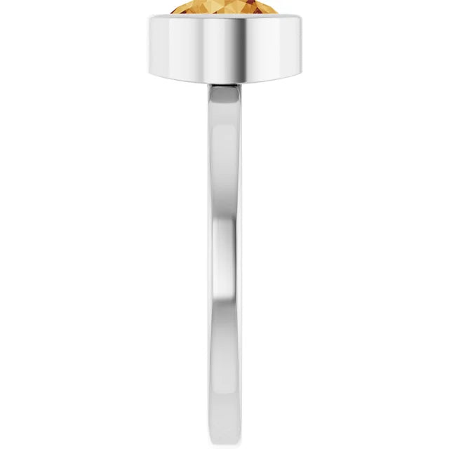 Citrine Bezel Ring