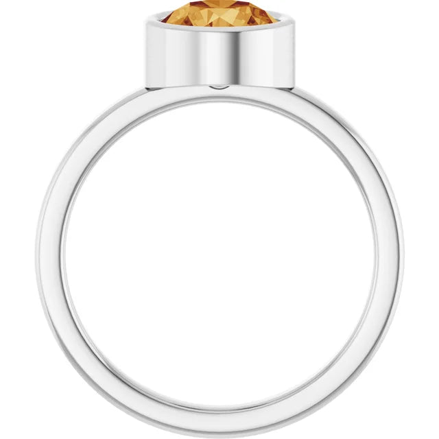 Citrine Bezel Ring