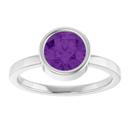Amethyst Bezel Ring