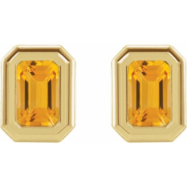 Sterling silver Deco-Revival stud earrings with blue topaz — front view