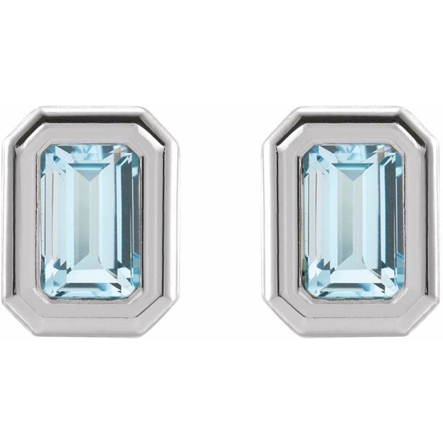 Deco-Revival stud earrings — angled view