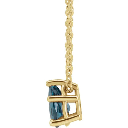 Blue Topaz Droplet