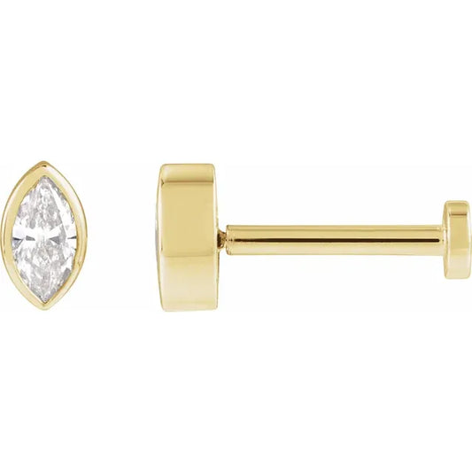 Marquise Press Fit Stud