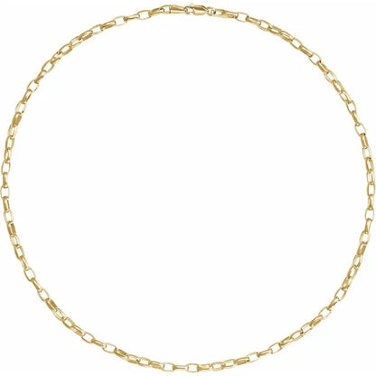Puffed Oval Cable Chain
