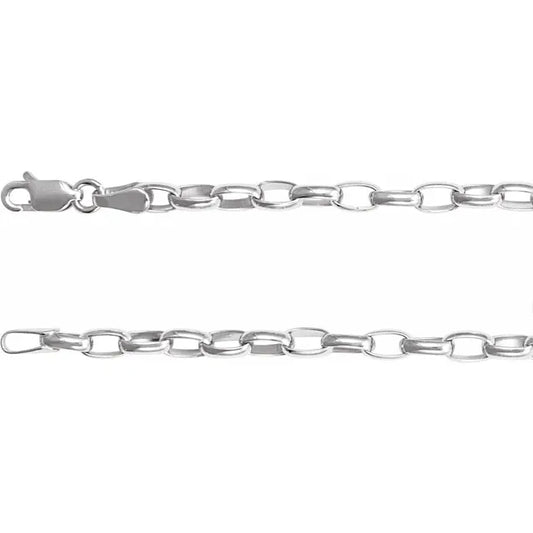 Puffed Oval Cable Chain
