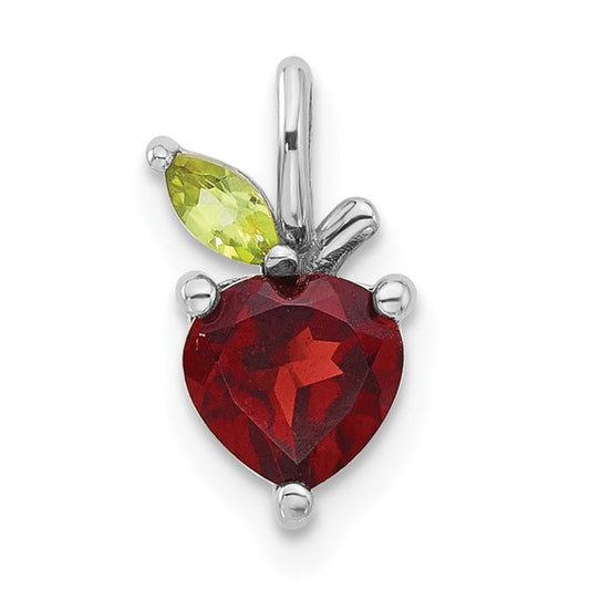 Garnet Apple Necklace