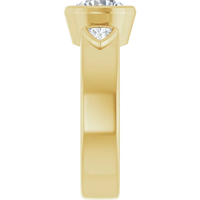 Three-Stone Bezel