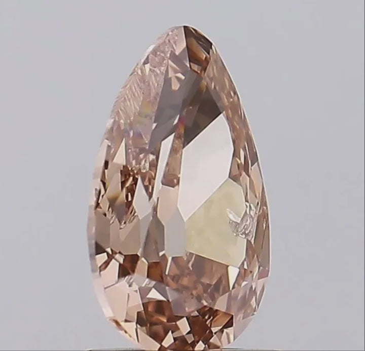 (LG) 1.03ct Fancy Deep Brown Pear