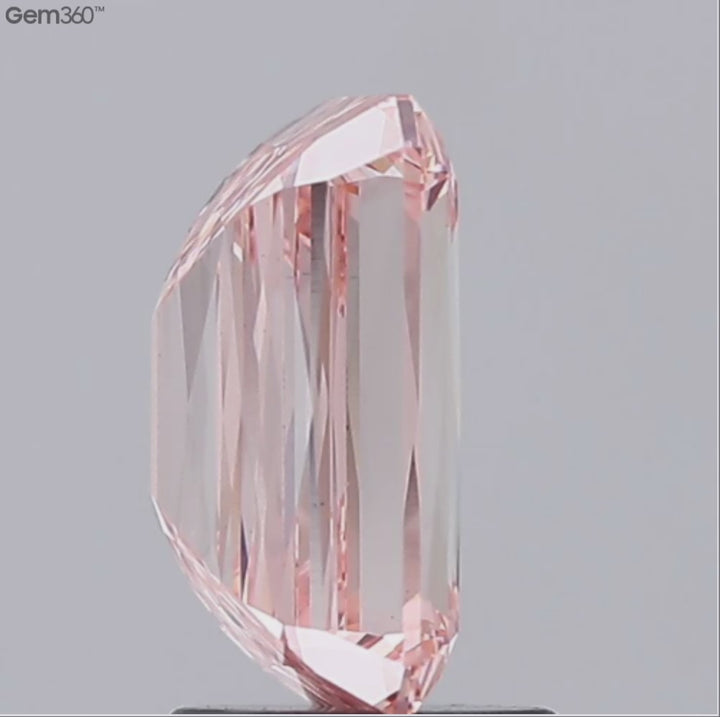 (LG) 2.40 CT  Fancy Vivid Pink Ashoka Diamond