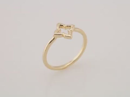 Open Clover Ring