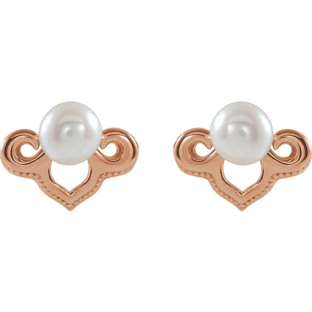 Vintage Pearl Studs