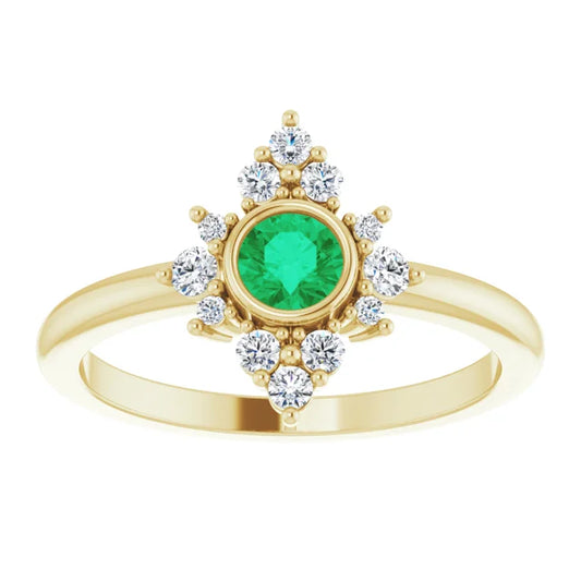 Shimmer Ring in Emerald