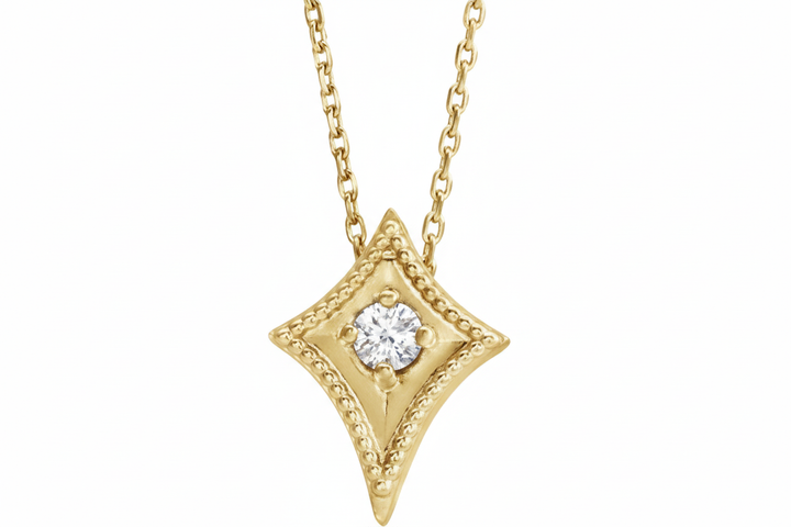 Sharpened North Star Pendant - Correct Proportions
