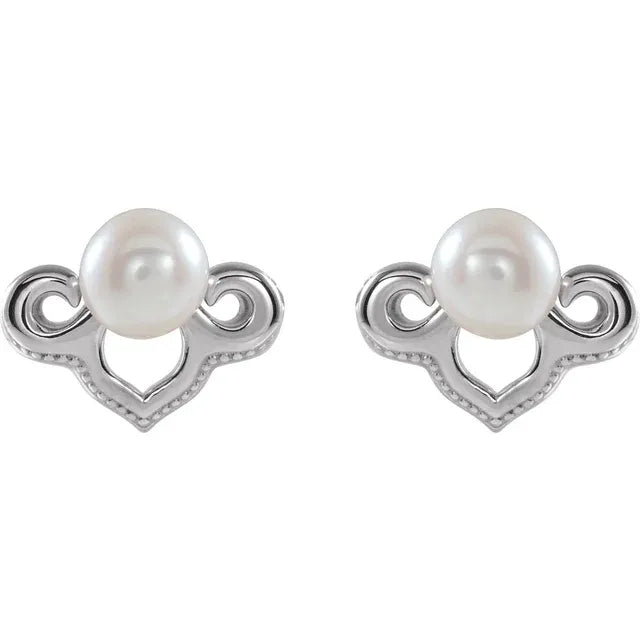 Vintage Pearl Studs