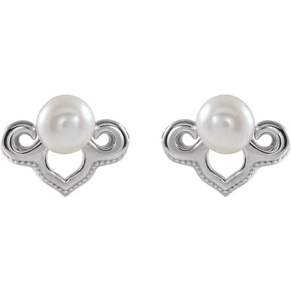 Vintage Pearl Studs