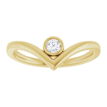 Chevron Bezel Ring