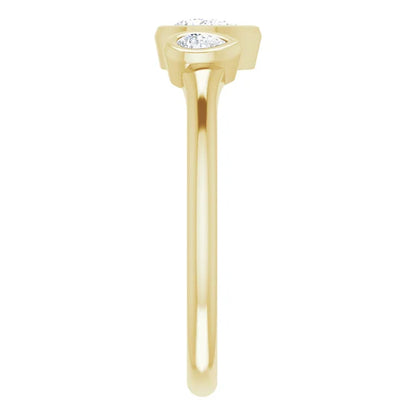 Triple Pear Ring