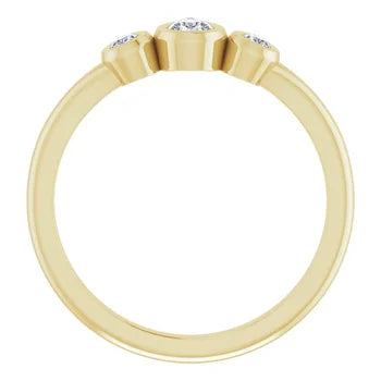 Triple Pear Ring
