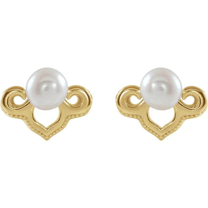 Vintage Pearl Studs